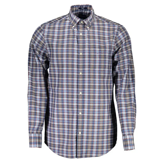 Gant Blue Cotton Men’s Shirt - S - Skjorte