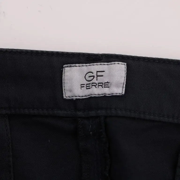 GF Ferre Blue Cotton Stretch Chinos Pants