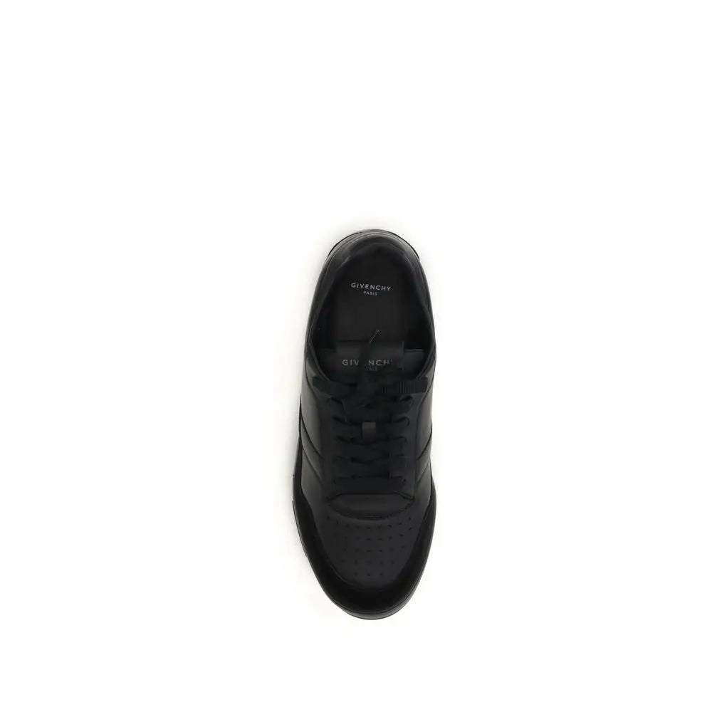 Givenchy sorte læder low top sneakers, 100% originale brands