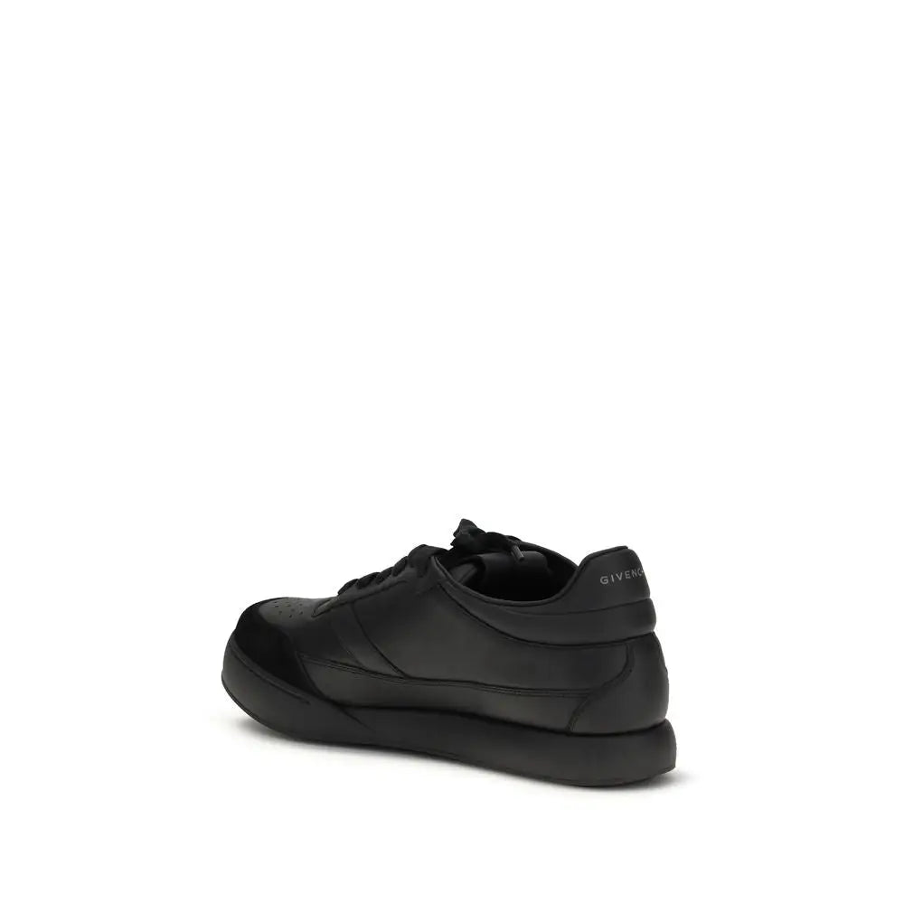 Sort sorte Givenchy low top sneakers i læder, 100% originale brands