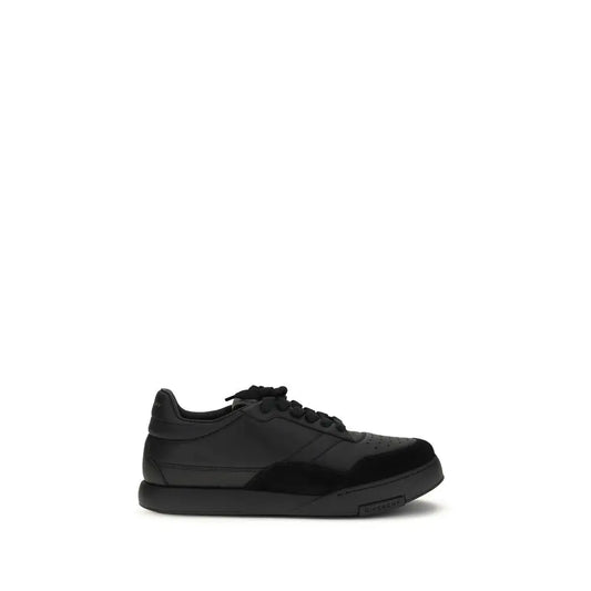 Sort sorte Givenchy low top sneakers i læder, 100% originale brands