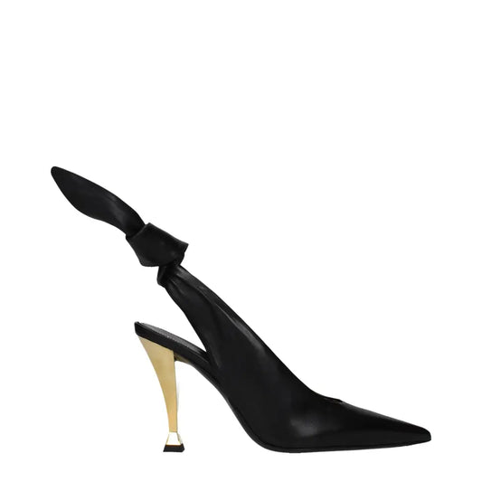 Givenchy Black Leather High Heel Pumps - Højhælede sko
