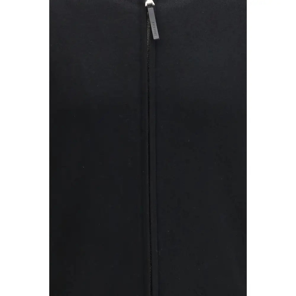 Givenchy black wool cardigan with silver zipper pull