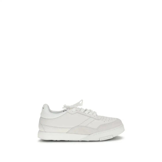 Givenchy hvide kalveskind Bos Taurus low-top sneakers med perforeret detalje