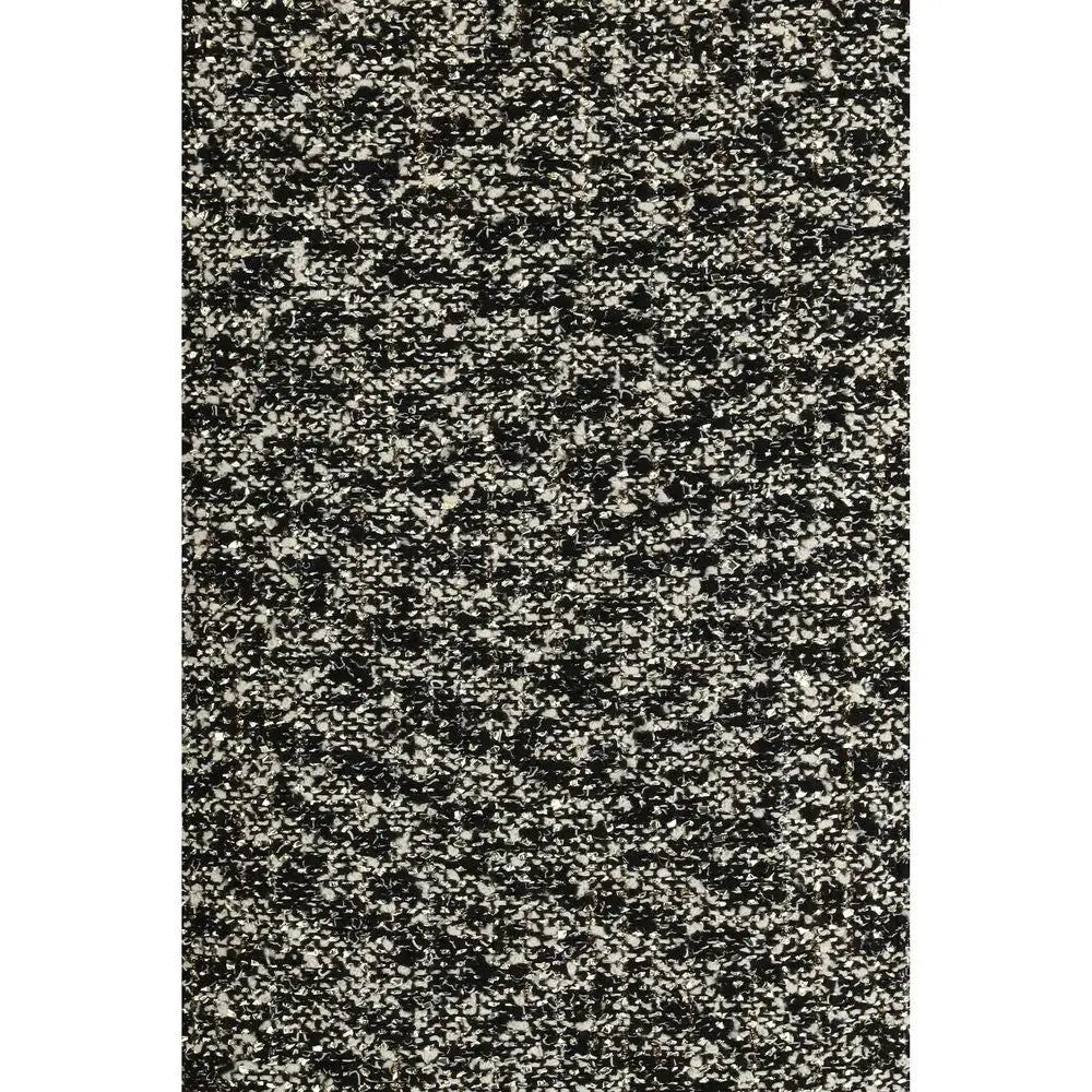 Gucci multicolor polyamide midi skirt med sort-hvid prikket tekstur