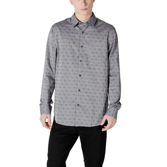 Guess Gray Cotton Shirt