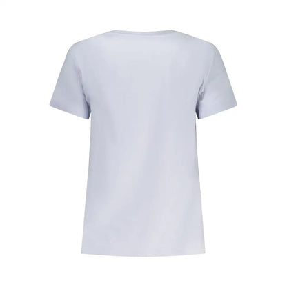 Guess Jeans Azzurro cotton women’s white short-sleeved crew neck t-shirt