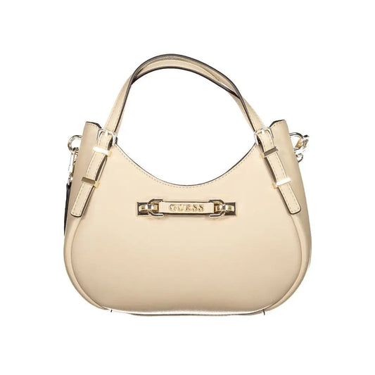 Guess Jeans Beige Polyethylene Women Handbag - Håndtasker