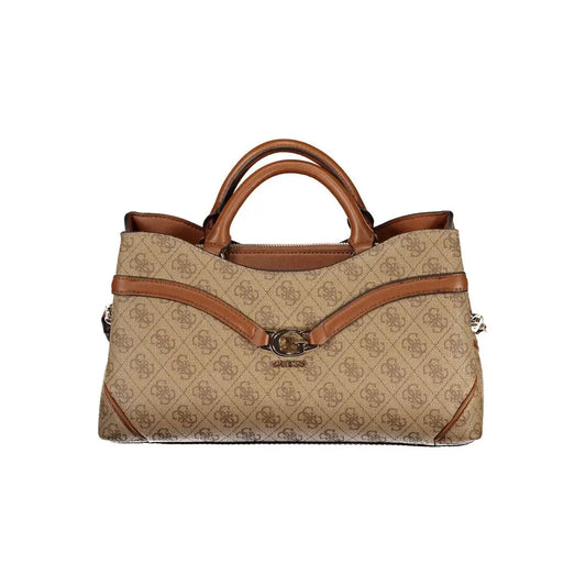Guess Jeans Beige Polyurethane Women Handbag - Håndtasker