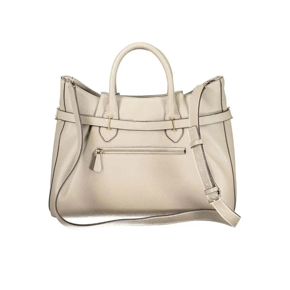 Guess Jeans Beige Polyurethane Women’s Handbag - Håndtasker