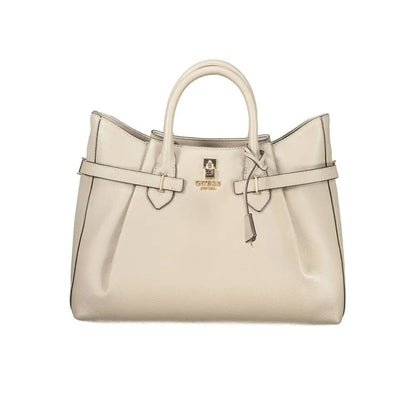 Guess Jeans Beige Polyurethane Women’s Handbag - Håndtasker