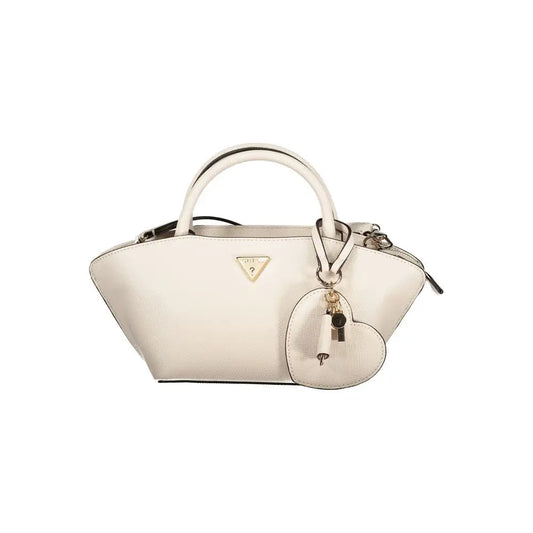 Guess Jeans Beige Polyurethane Women’s Handbag - Håndtasker