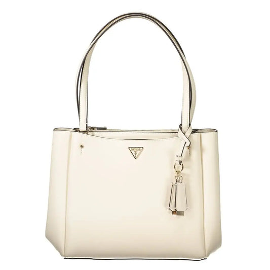 Guess Jeans Bianco Polyurethane Women Handbag - Håndtasker