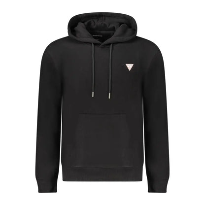 Guess Jeans Black Cotton Men Sweatshirt Slim Fit Hooded - Sweatshirts