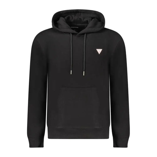 Sort Guess Jeans black cotton herre med trekantet logo og snører