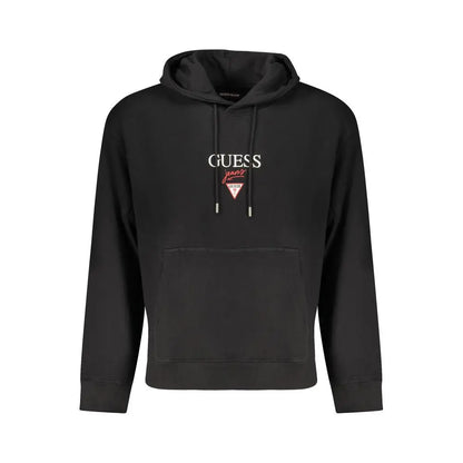 Sort guess jeans black bomuldssweater med hvid rød logo