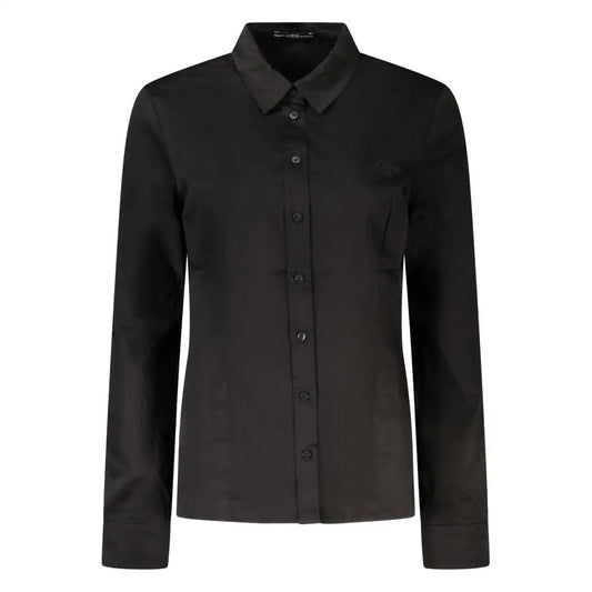 Guess Jeans Black Cotton Shirt - Skjorte