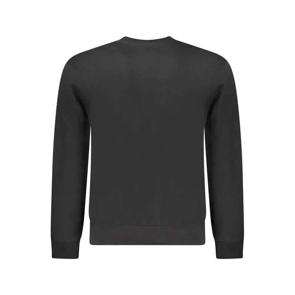 Guess Jeans sort langærmet crewneck sweatshirt, 100% originale brands