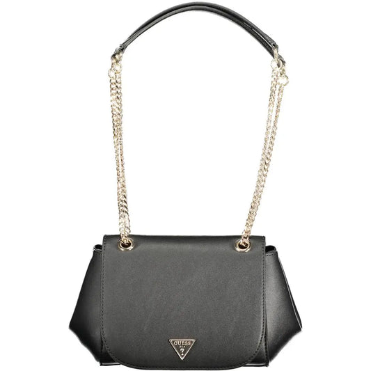 Guess Jeans Black Polyethylene Handbag - Håndtasker