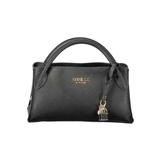 Guess Jeans Black Polyethylene Handbag - Håndtasker