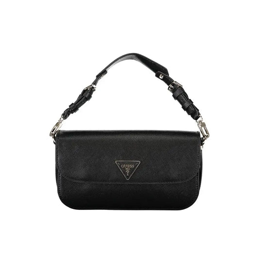 Guess Jeans Black Polyethylene Handbag - Håndtasker