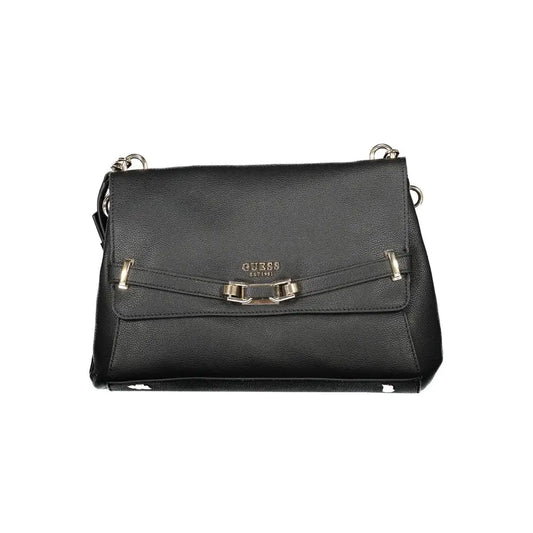 Guess Jeans Black Polyethylene Handbag - Håndtasker