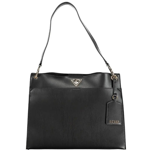 Guess Jeans Black Polyethylene Handbag - Håndtasker