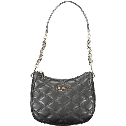 Guess Jeans Black Polyethylene Handbag - Håndtasker