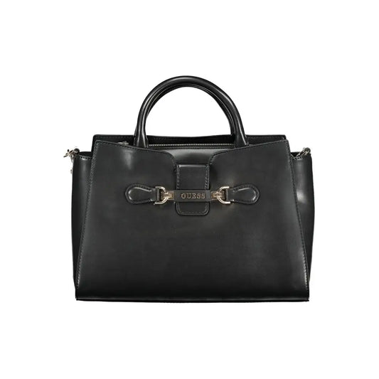 Guess Jeans Black Polyethylene Handbag - Håndtasker