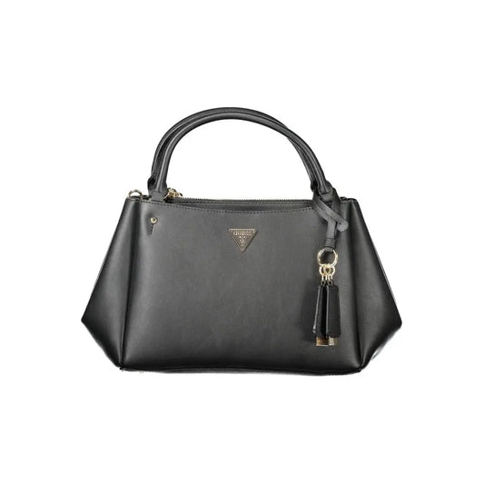 Guess Jeans Black Polyethylene Handbag - Håndtasker
