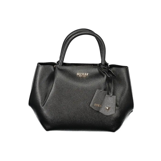 Guess Jeans Black Polyethylene Handbag - Håndtasker