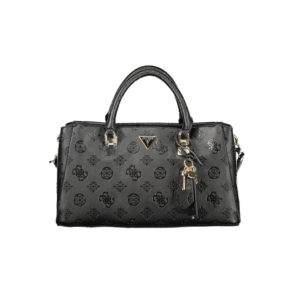 Guess Jeans Black Polyurethane Women Handbag - Håndtasker