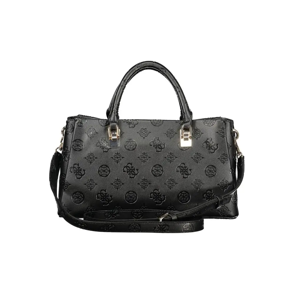 Guess Jeans Black Polyurethane Women Handbag - Håndtasker