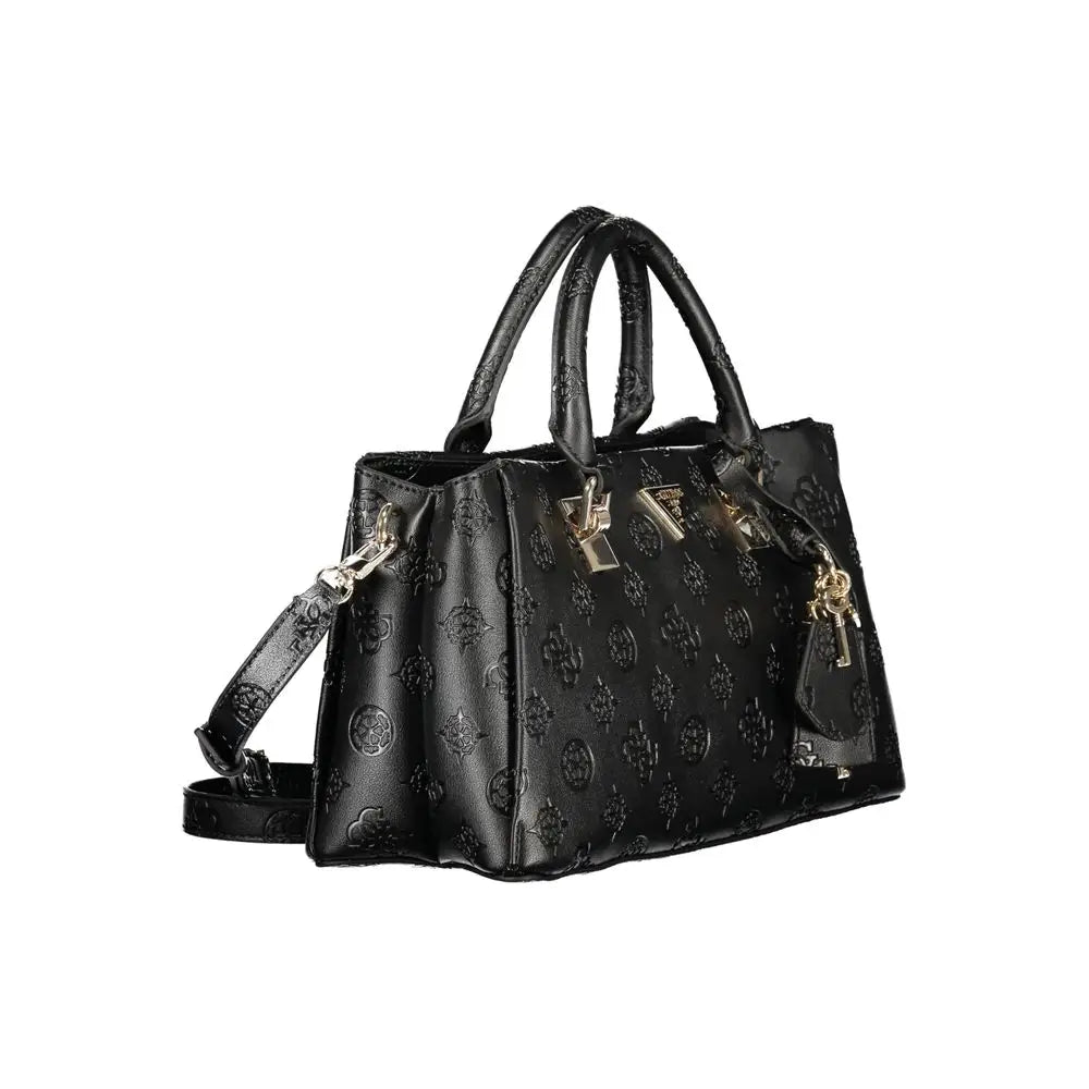 Guess Jeans Black Polyurethane Women Handbag - Håndtasker