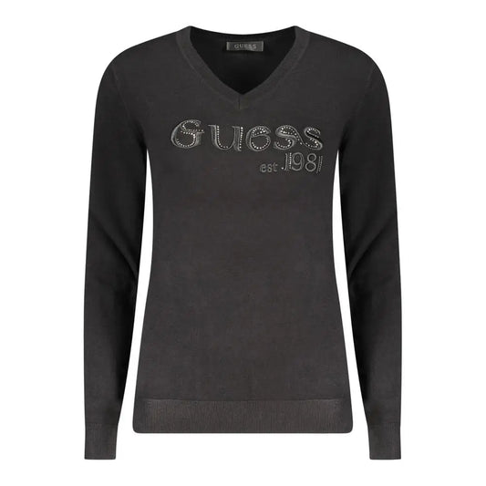 Guess Jeans Black Viscose Women Sweater - M - Sweaters