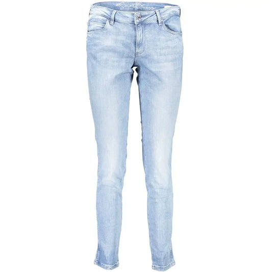 Guess jeans blå bomuldsjeans med slim fit og subtil fading