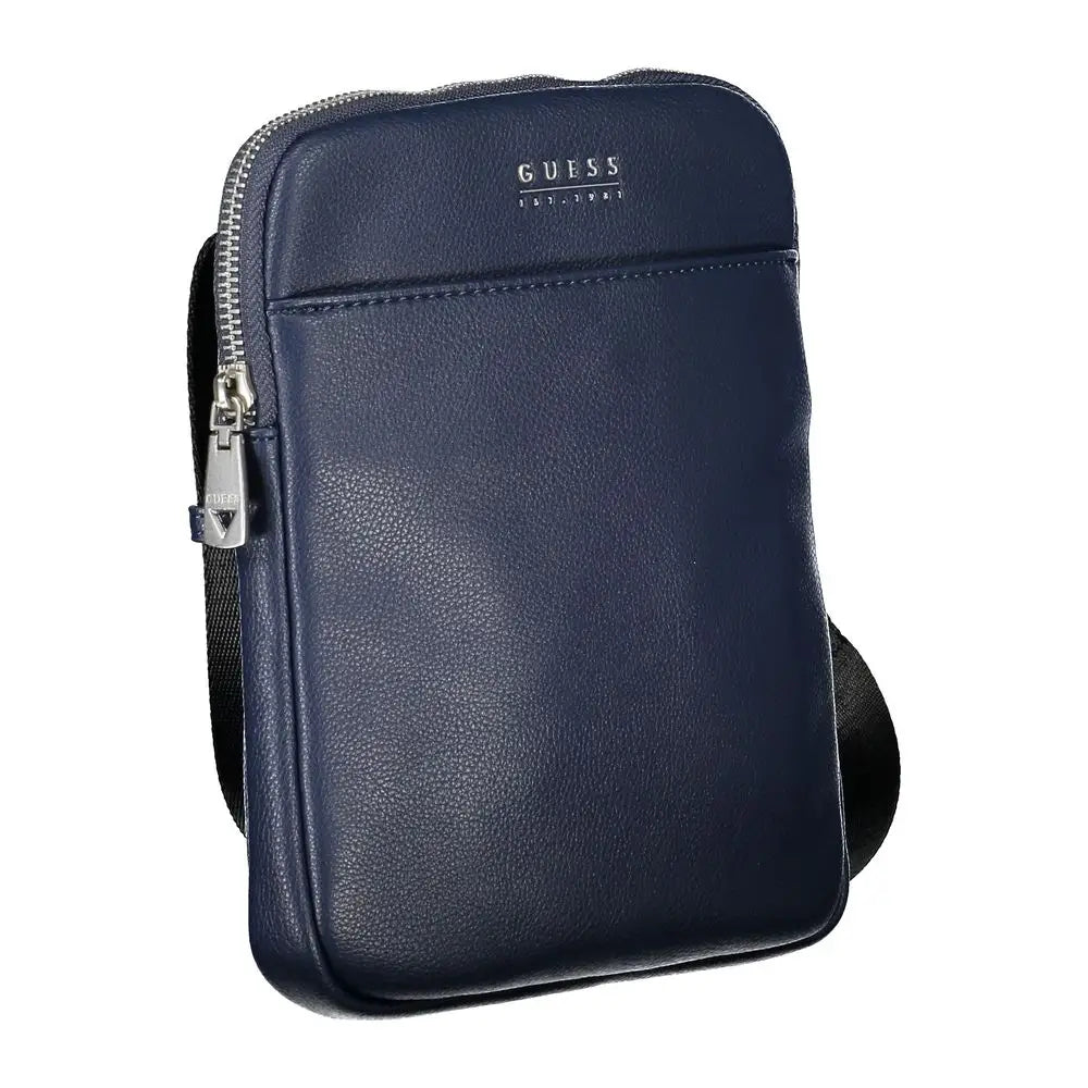Guess Jeans Blue Polyurethane Men’s Shoulder Bag - Skuldertasker
