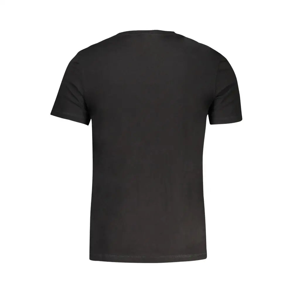 Sort Guess Jeans Nero cotton herrems t-shirt i sort sortærmet crew neck