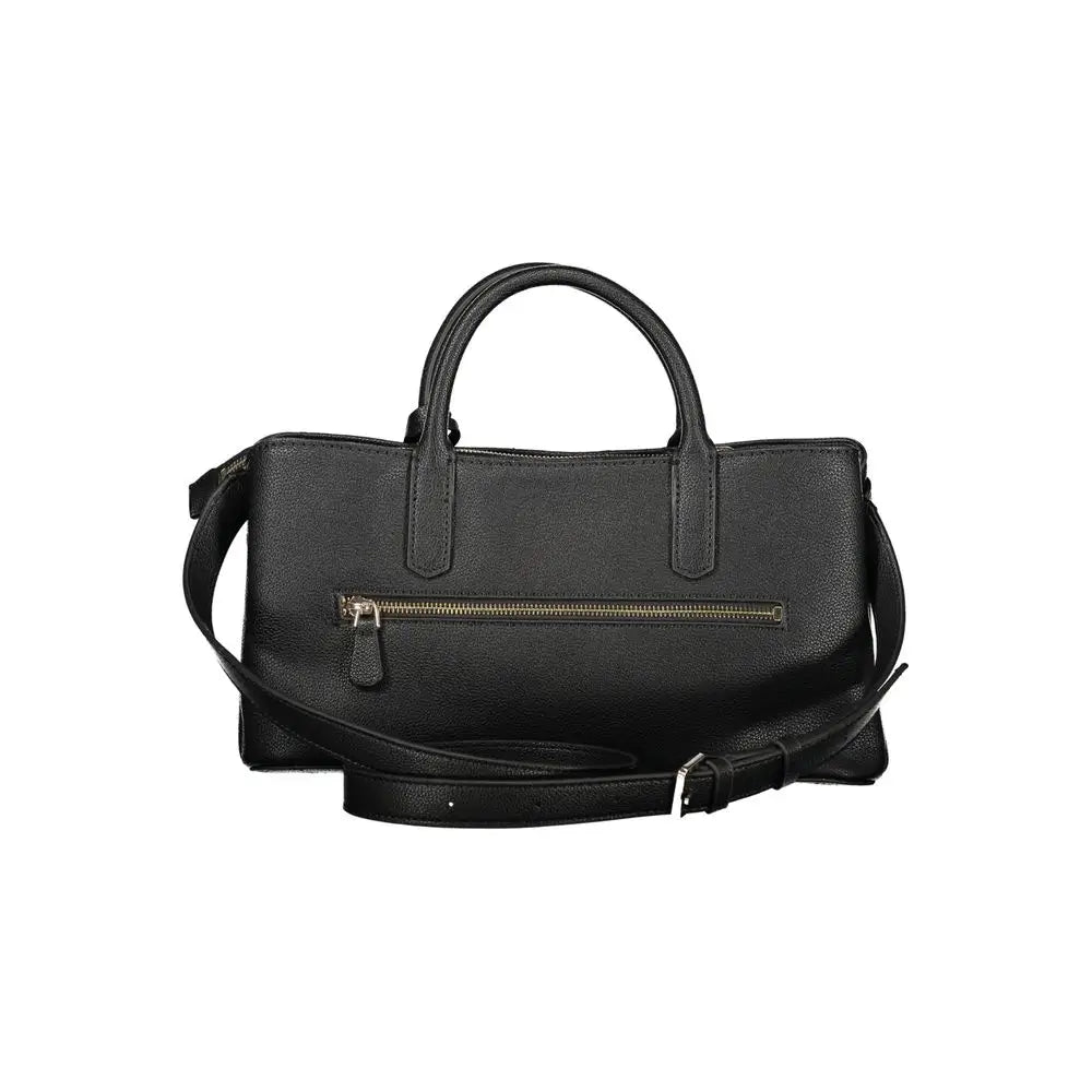 Guess Jeans Nero Poliuretano Women Handbag - Håndtasker