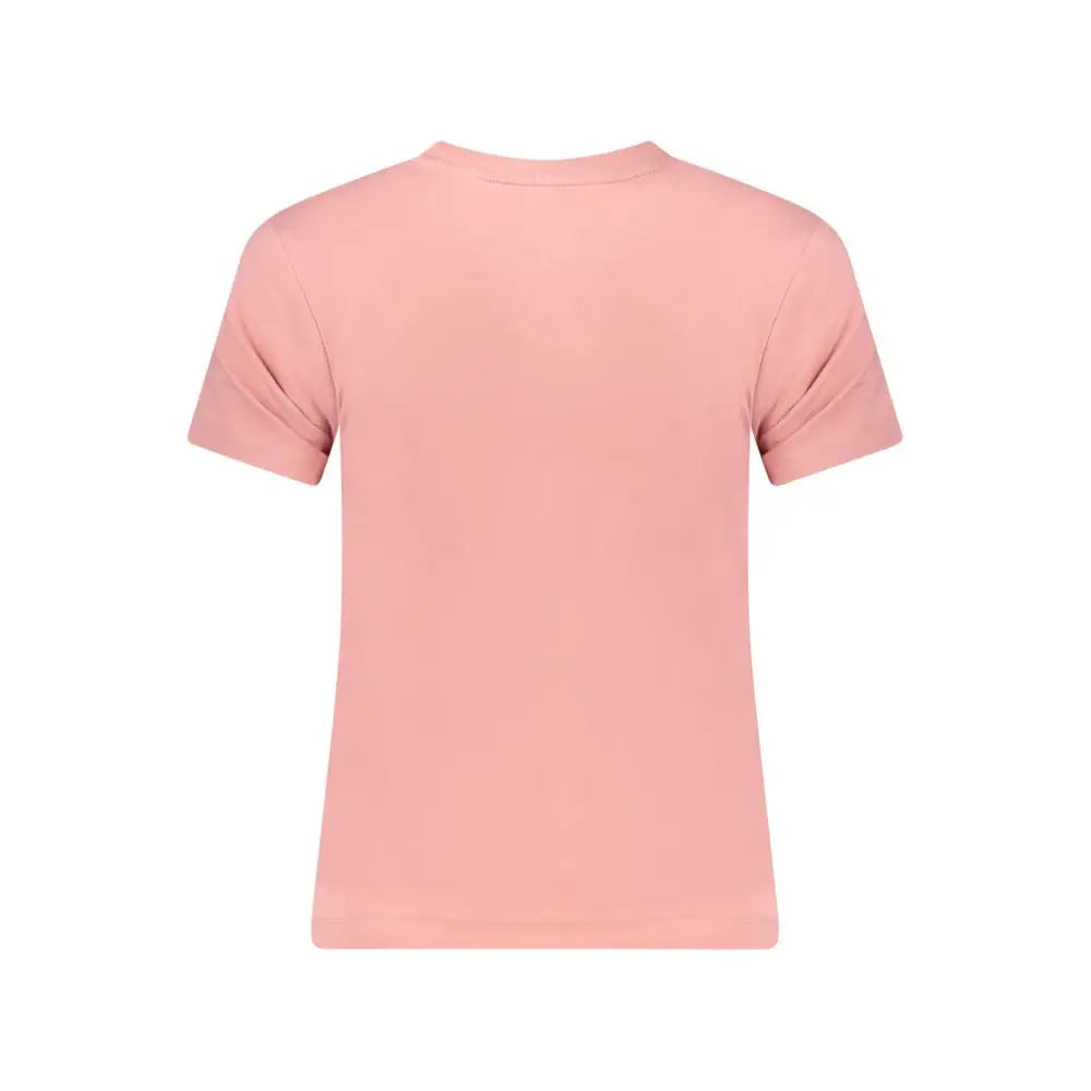 Guess Jeans pink bomuld t-shirt, outlet mærkevarer, 100% originale brands