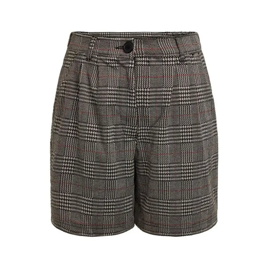 Flerfarvede Guess shorts i houndstooth med plisse, 100% originale