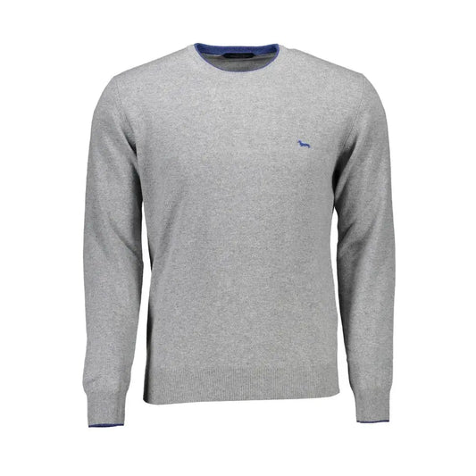 Grå heklet uld sweater fra Harmont & Blaine, 100% originale brands