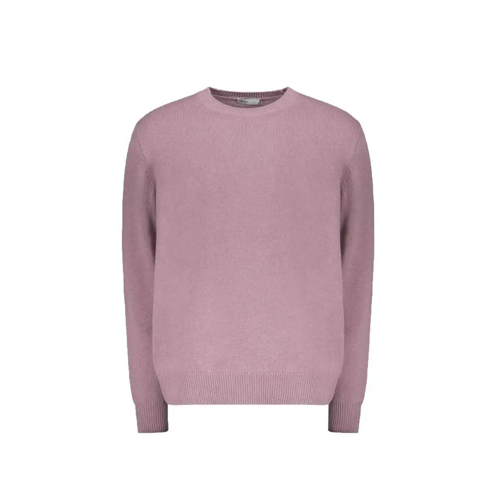 Herno multicolor cashmere sweater i blød lavendel med ribkant