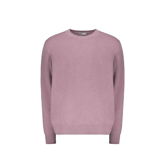 Herno multicolor cashmere sweater i blød lavendel med ribkant