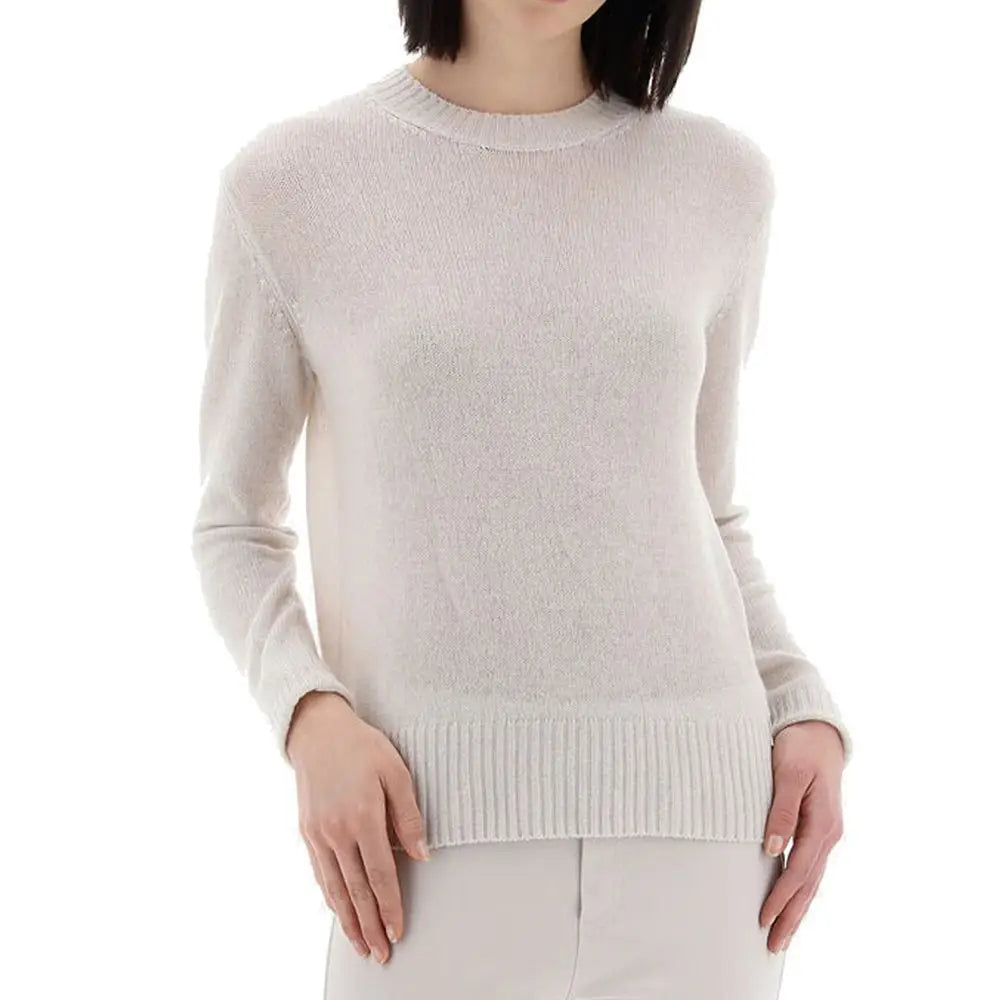 Herno hvid cashmere sweater, 100% originalt outlet mærkevare