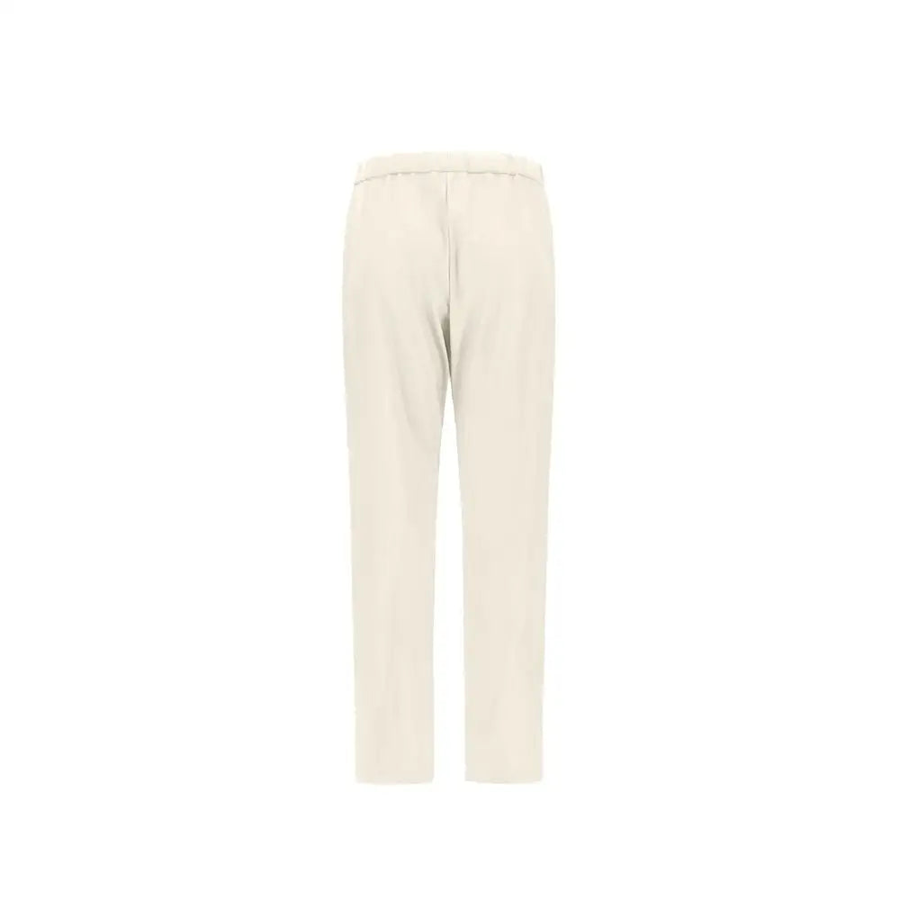 Herno White Polyester Casual Pants - Bukser