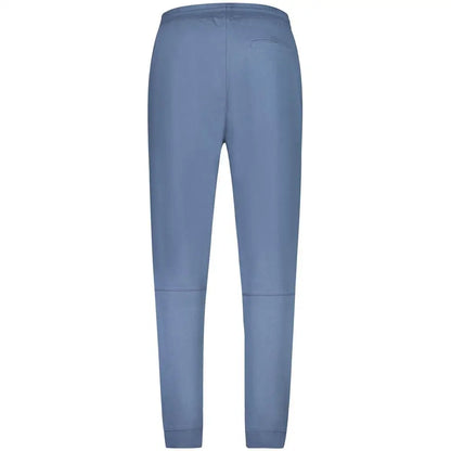 Hugo Boss blue slim-fit jogger pants i blødt stof med elastik i taljen