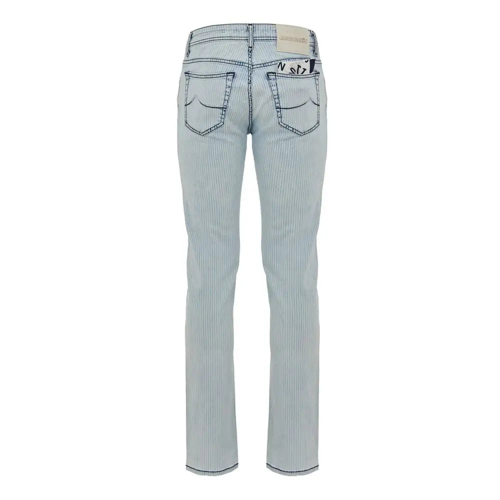 Jacob Cohen Blue Cotton Skinny Jeans - Jeans