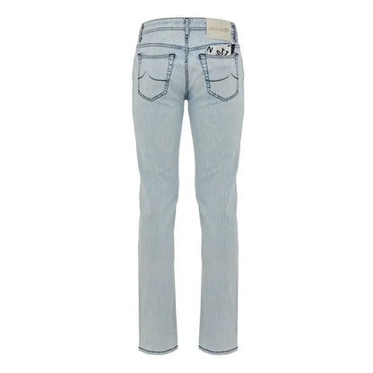 Jacob Cohen Blue Cotton Skinny Jeans - Jeans