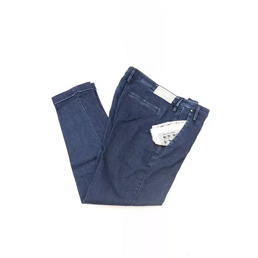 Jacob Cohen Blue Cotton Women Chino Jeans - Jeans